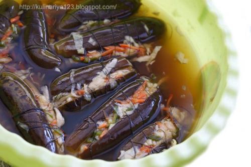 Квашеные баклажаны с капустой. 08