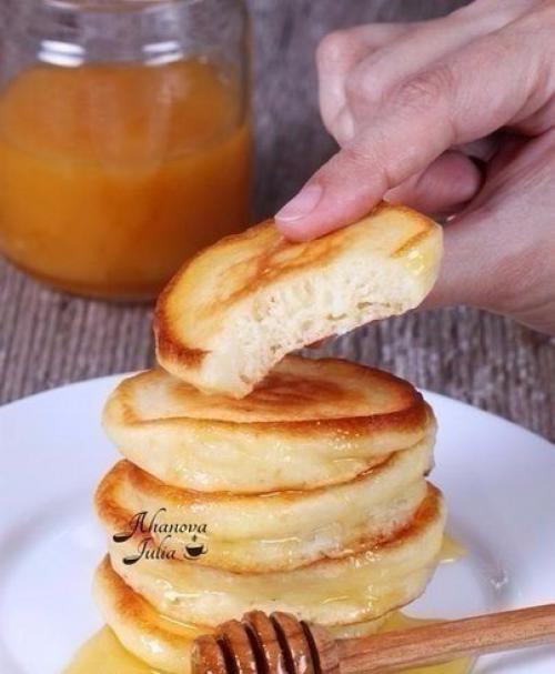Вкуснейшие пышные оладьи. 01