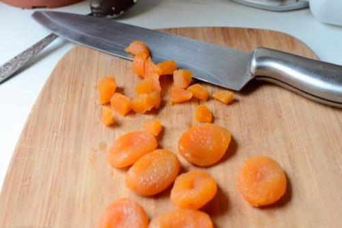 Овсяное печенье с курагой. 05