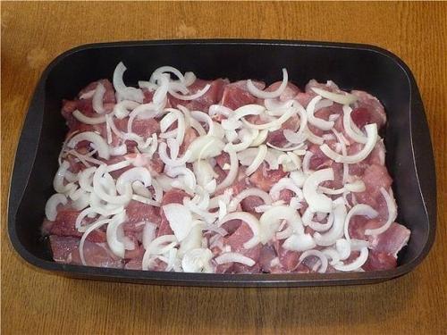 Свинина с овощами и соусом бешамель! 02