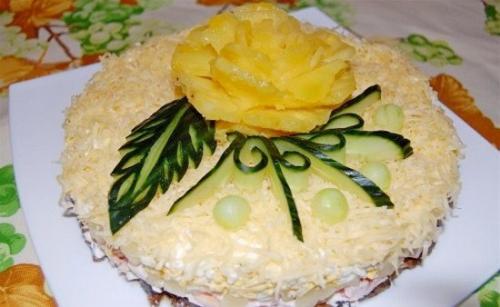 Праздничный салат Нежность.