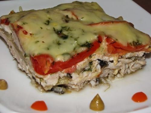 Куриная запеканка.  Ингредиенты: