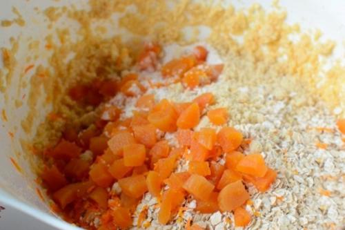 Овсяное печенье с курагой. 06