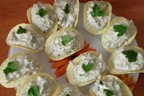 Простые закуски на чипсах. 06 Простые закуски на чипсах. 06