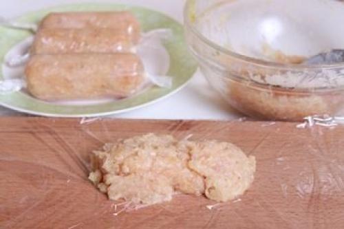 Домашние сосиски из курицы. 04