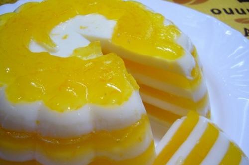 Красивый десерт Апельсиновое Чудо.