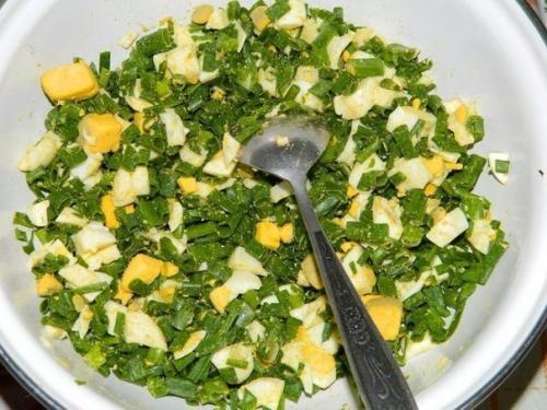 Пирог с яйцами и зеленым луком. 03