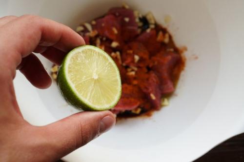 Фахита.  Ингредиенты:   Мясо - 800 г. 03