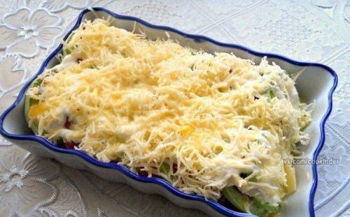 Кабачки, запеченные с помидорами и сыром. 05