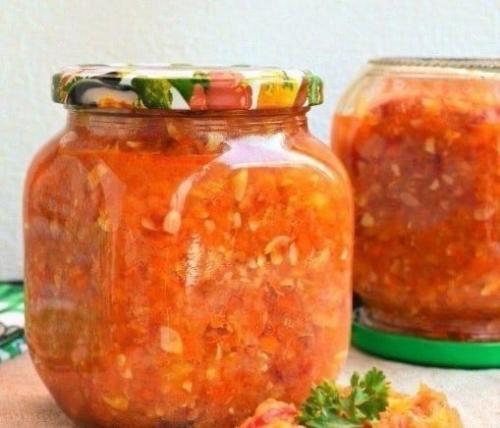 Очень вкусная аджика из кабачка на зиму!