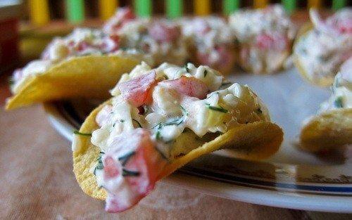 Простые закуски на чипсах. 01 Простые закуски на чипсах. 01