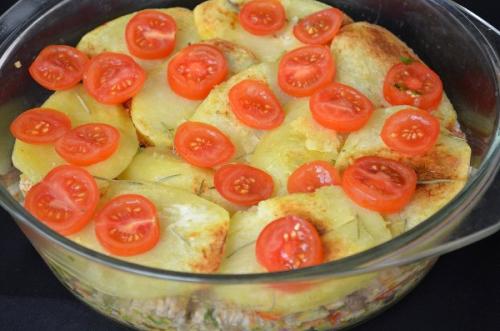 Запеканка с картофелем и фаршем. 08