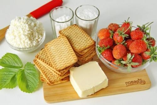 Творожные шарики с клубникой. 01