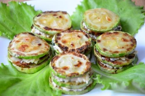 Кабачки в чесночном кляре.