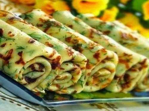 Тонкие кабачковые блинчики. 01