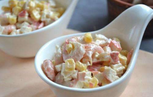 Салат с креветками и крабовыми палочками? 05