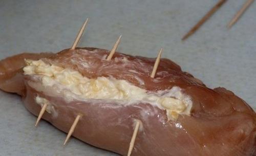 Вкуснейшая фаршированная грудка на ужин. 04