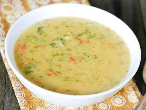 Сырный суп с рисом? 

