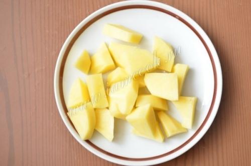 Сырный суп с семгой. 06