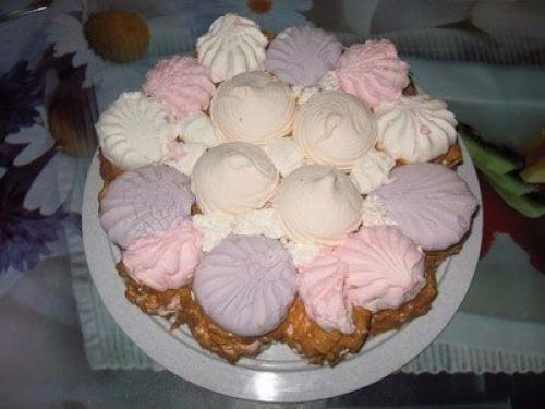 Простой зефирный торт (торт без выпечки). 07