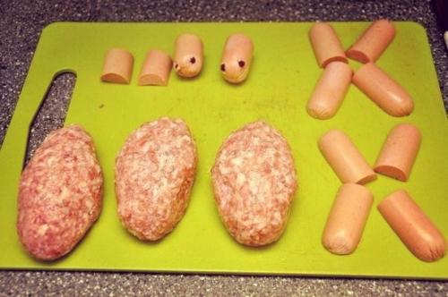 Котлеты Черепашки.  Ингредиенты: 02