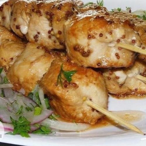 Очень вкусный, сочный куриный шашлык.
