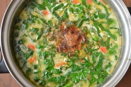 Сырный суп с семгой. 08