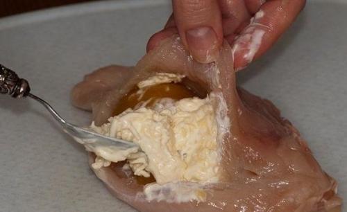 Вкуснейшая фаршированная грудка на ужин. 03