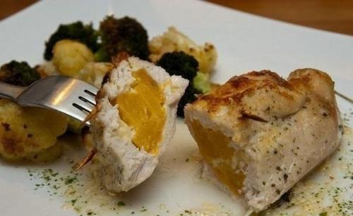 Вкуснейшая фаршированная грудка на ужин. 06
