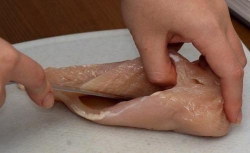 Вкуснейшая фаршированная грудка на ужин. 01