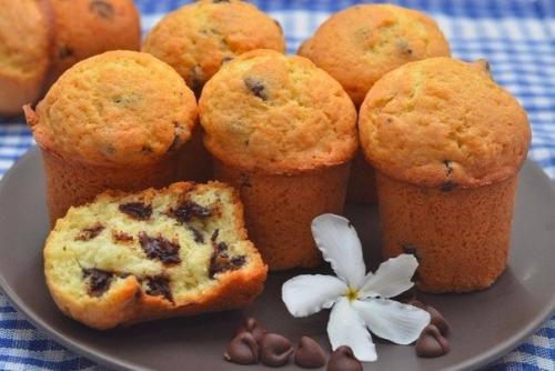 Маффины с шоколадными чипсами.