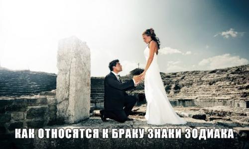- Как относятся к браку знаки зодиака -.
