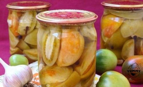 Маринованные зелёные помидоры на зиму.