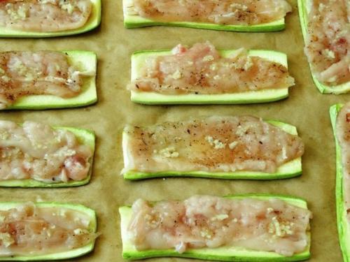 Кабачковые рулетики.  Ингредиенты: 05