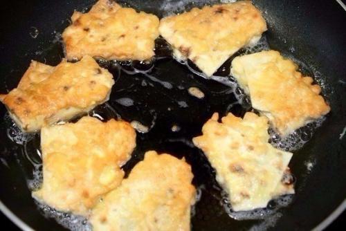 Лаваш, жареный с сыром. 07