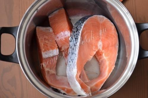 Сырный суп с семгой. 02