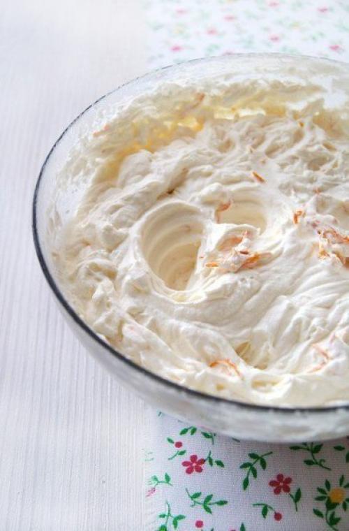 Блинный торт с апeльсином и взбитыми сливками. 03