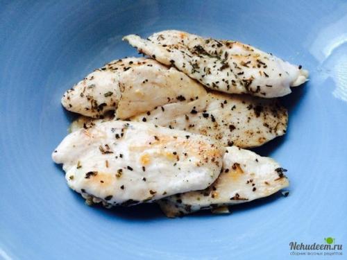 Спагетти с курицей в томатном соусе. 04