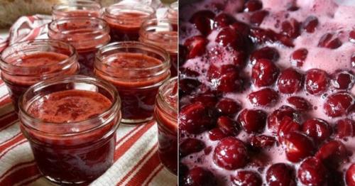 Ароматный вишнёвый джем.