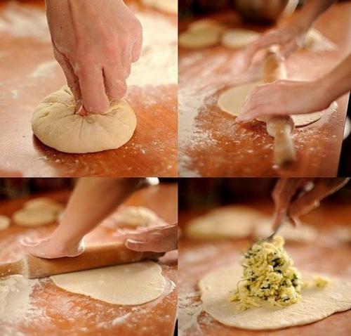 Воздушные сырные лепешки. 06