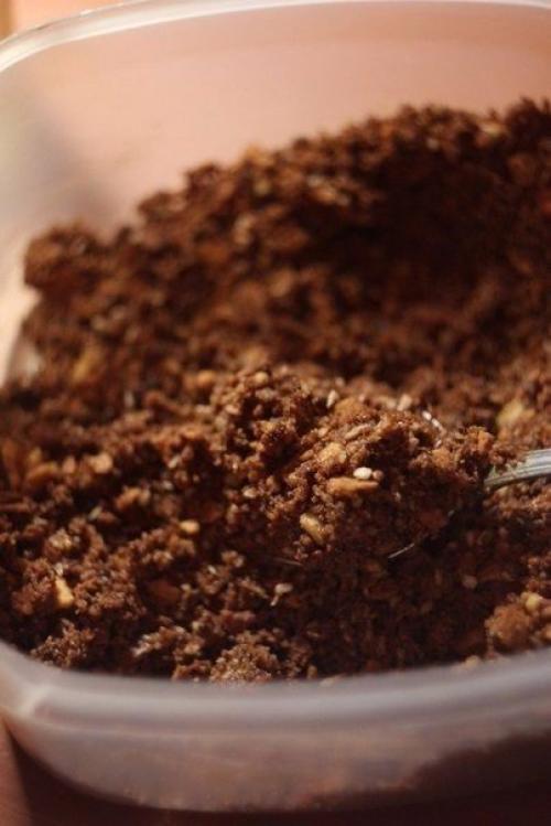 Шоколадно - кофейный чизкейк с бесподобно - кокосовой основой. 03