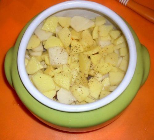 Жаркое из сердечек с грибами в горшочке или очень быстрый вкусный ужин. 02