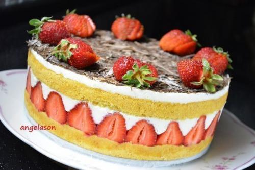 Клубничный торт Fraisier. 07