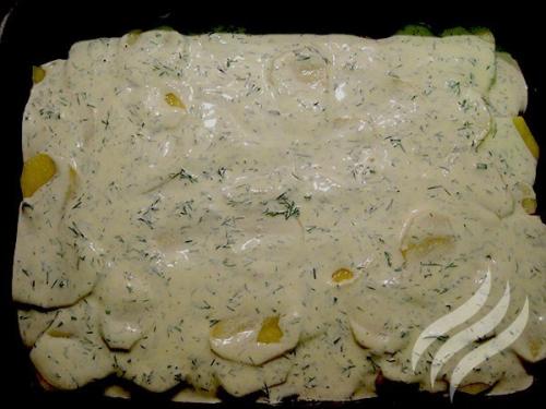 Картофельная запеканка с курицей. 06