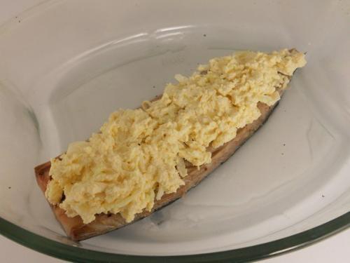 Запеченная скумбрия с сыром. 05