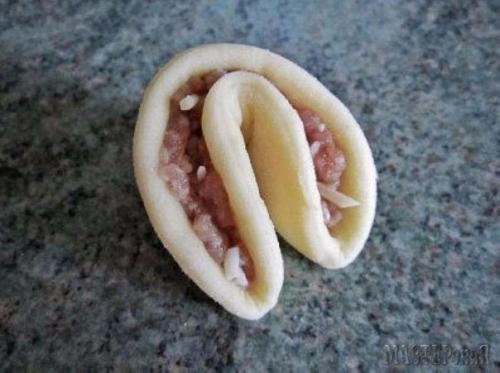 Мясной пирог Хризантема. 03