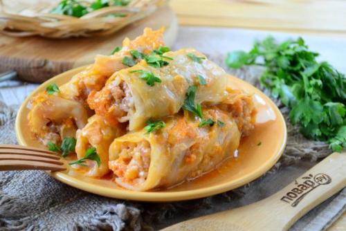 Запеченные голубцы в сметане и кетчупе. 09 Запеченные голубцы в сметане и кетчупе. 09