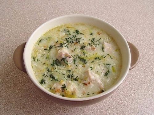 Английский куриный суп с плавленым сыром. 09