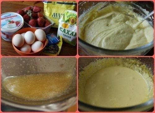 Торт с клубникой и маскарпоне. 01