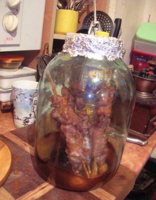 Шашлык в банке.